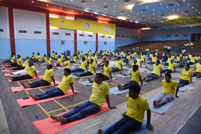 MNNIT ALLAHABAD CELEBRATED 8TH INTERNATIONAL DAY OF YOGA 2022